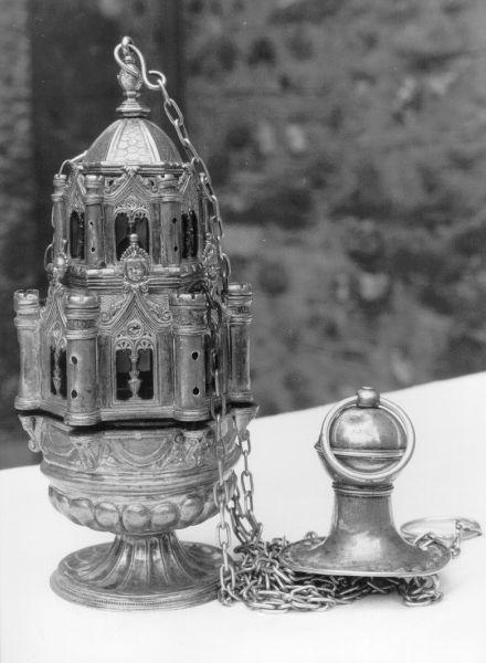 turibolo - a corpo architettonico - bottega lucchese (inizio sec. XVII)