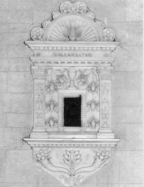 tabernacolo murale - bottega lucchese (fine/inizio secc. XV/ XVI)