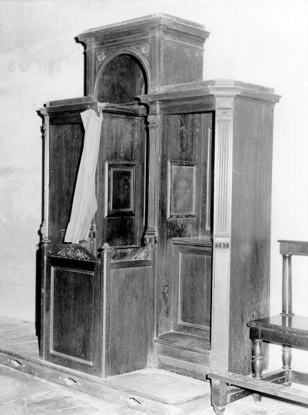 confessionale - bottega lucchese (seconda metà sec. XIX)