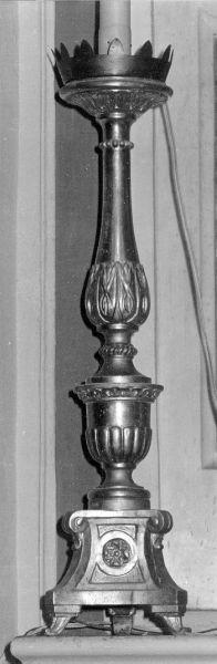 candeliere, serie - bottega lucchese (prima metà sec. XIX)