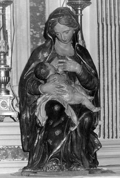 MADONNA CON BAMBINO (statua) di Tomei Paolo (sec. XVIII)