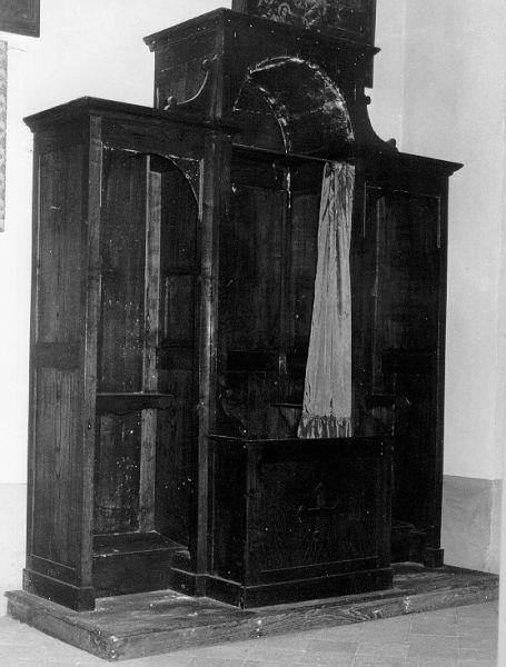 confessionale, serie - bottega lucchese (fine sec. XVIII)