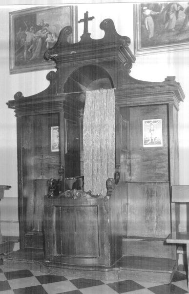 confessionale - bottega lucchese (fine/inizio secc. XVIII/ XIX)