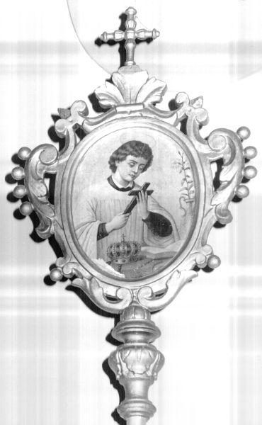 SAN LUIGI GONZAGA (emblema di confraternita) - bottega lucchese (metà sec. XIX)