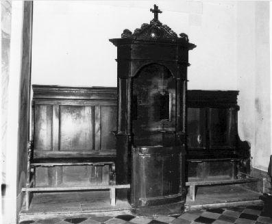 confessionale, serie - bottega lucchese (metà sec. XVIII)