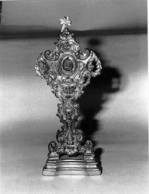 reliquiario - a ostensorio - bottega lucchese (seconda metà sec. XVIII)