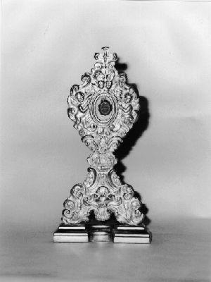 reliquiario - a ostensorio - bottega lucchese (seconda metà sec. XVIII)