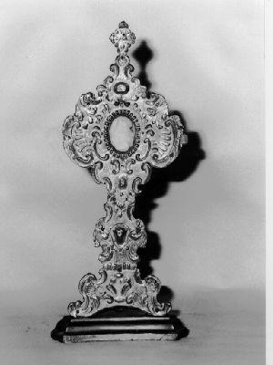 reliquiario - a ostensorio - bottega lucchese (seconda metà sec. XVIII)