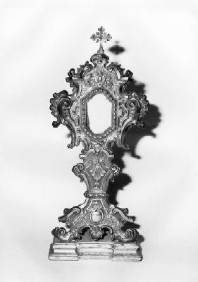 reliquiario - a ostensorio - bottega lucchese (prima metà sec. XVIII)