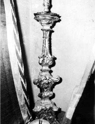 candelabro per il cero pasquale - bottega lucchese (seconda metà sec. XVIII)