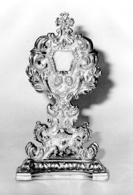 reliquiario - a ostensorio - bottega lucchese (metà sec. XVIII)