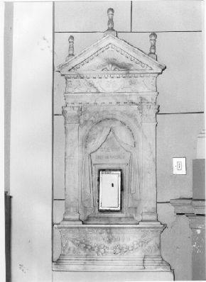 tabernacolo murale - bottega lucchese (prima metà sec. XVII)