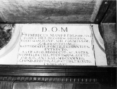 lapide - bottega lucchese (fine sec. XVII)