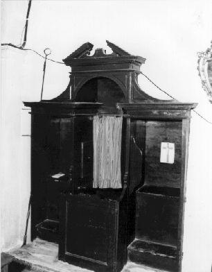 confessionale, serie - bottega lucchese (fine sec. XVIII)