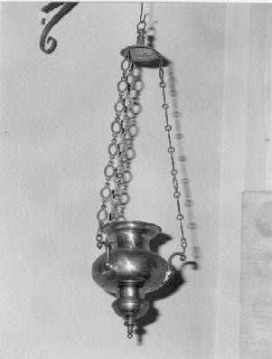 lampada pensile - bottega toscana (prima metà sec. XVII)