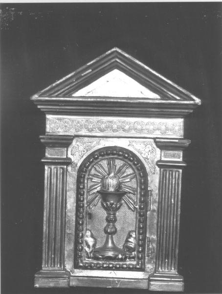 tabernacolo - a frontale architettonico - ambito versiliese (sec. XIX)
