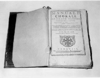 corale - ambito veneziano (sec. XVIII)