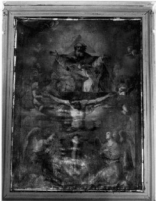 Dio Padre e Cristo crocifisso (dipinto) - ambito toscano (seconda metà sec. XVII)