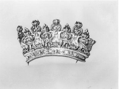 corona di immagine sacra - bottega lucchese (seconda metà sec. XVIII)