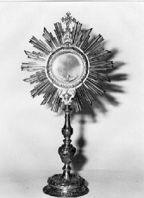 ostensorio - a raggiera - bottega lucchese (sec. XVIII)