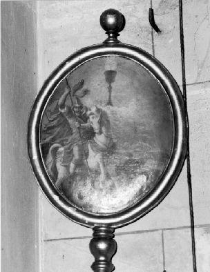 recto: San Giorgio/ verso: Madonna e Beati (insegna) - bottega lucchese (fine/inizio secc. XVIII/ XIX)