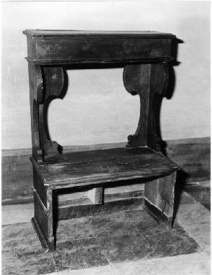 inginocchiatoio - bottega lucchese (fine/inizio secc. XVIII/ XIX)