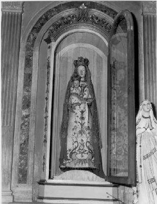 MADONNA CON BAMBINO (statua) - bottega lucchese (prima metà sec. XIX)