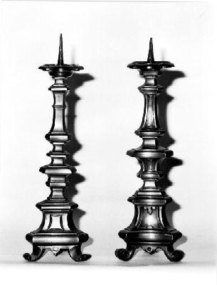 candeliere, serie - bottega lucchese (fine sec. XVIII)