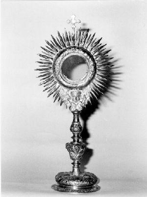 ostensorio - a raggiera - bottega lucchese (sec. XVIII)