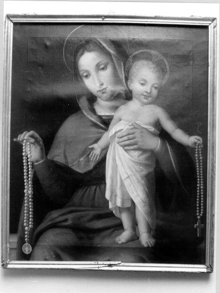 MADONNA CON BAMBINO (dipinto) di De Servi Luigi (sec. XIX)