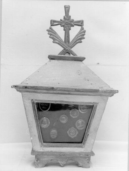 reliquiario a teca - a urna - bottega italiana (sec. XIX)