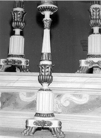 candelabro, serie - ambito lunigianese (primo quarto sec. XIX)