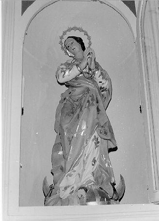 Madonna immacolata (statua) - bottega italiana (fine/inizio secc. XVIII/ XIX)