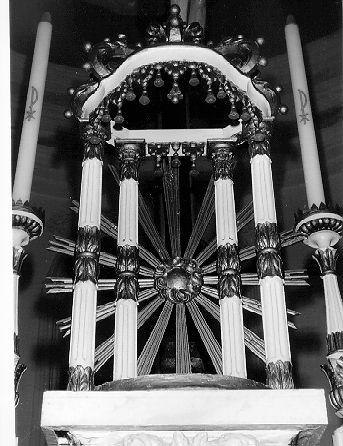 tronetto per esposizione eucaristica - ambito lunigianese (primo quarto sec. XIX)