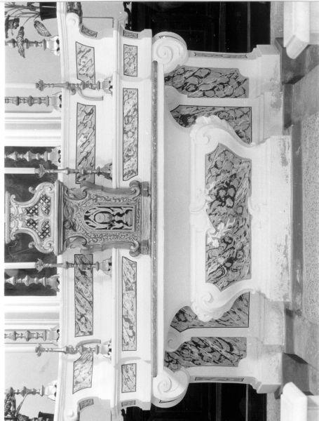 altare maggiore - ambito lunigianese (ultimo quarto, metà sec. XVIII, sec. XX)