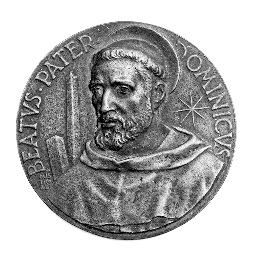 San Domenico e traslazione delle sue ossa (medaglia commemorativa) di Mistruzzi Aurelio (sec. XX)