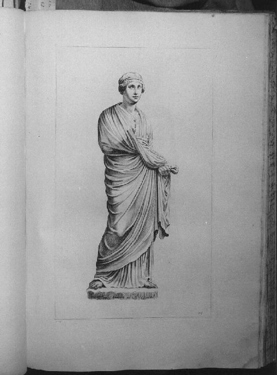 figura femminile (stampa, elemento d'insieme) di Von Sandrart Joachim, Audran Charles (sec. XVII)