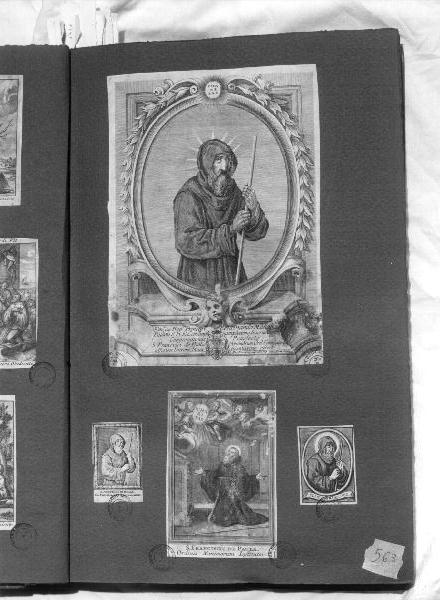 San Francesco di Paola (stampa) di Borro Geronimo (sec. XVII)