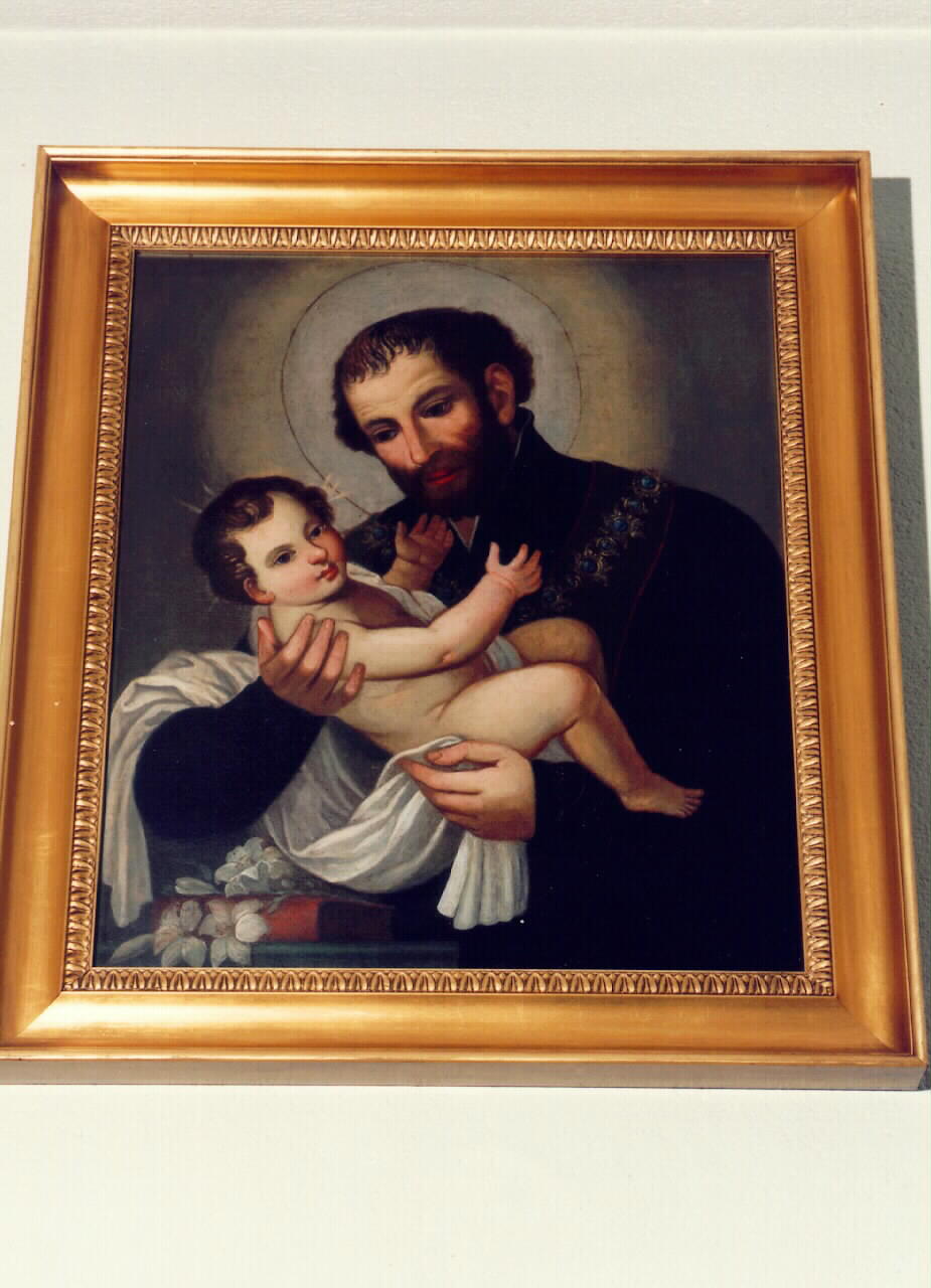 San Gaetano da Thiene con Bambino (dipinto) - ambito siciliano (Prima metà sec. XIX)