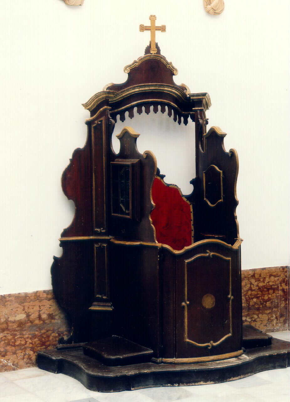 confessionale - produzione siciliana (sec. XIX)