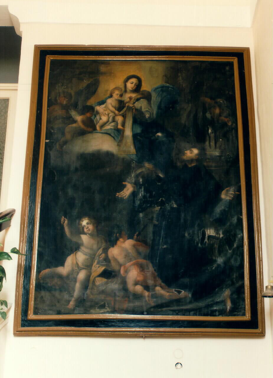 Madonna con Bambino e San Francesco d'Assisi (dipinto) - ambito siciliano (Seconda metà sec. XVIII)