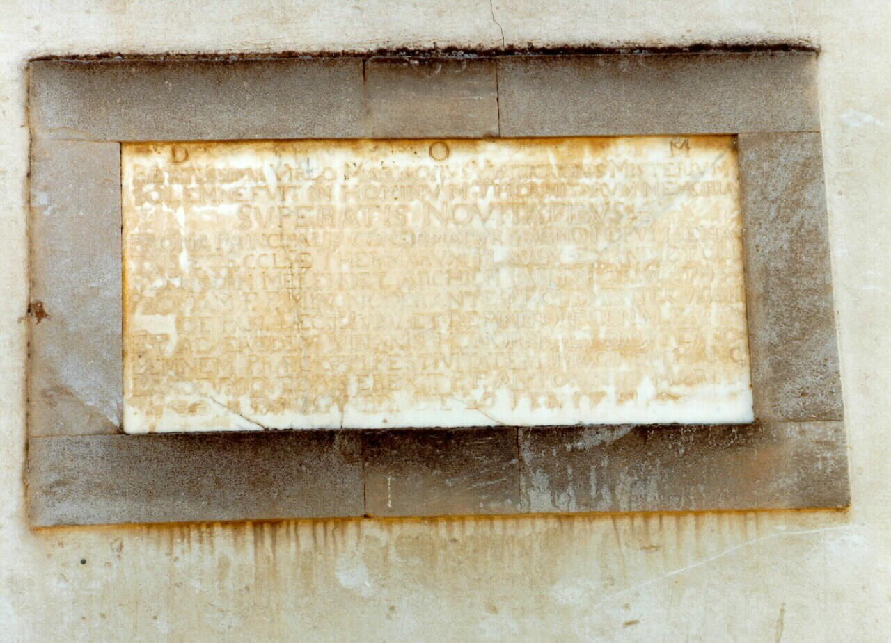 lapide - documentaria - ambito siciliano (sec. XVIII)