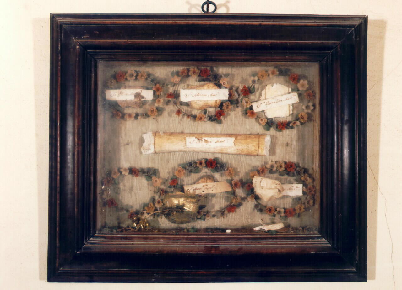 reliquiario - a tabella - produzione siciliana (sec. XIX)