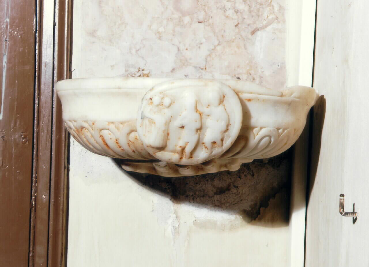 acquasantiera da parete - ambito siciliano (sec. XVI)