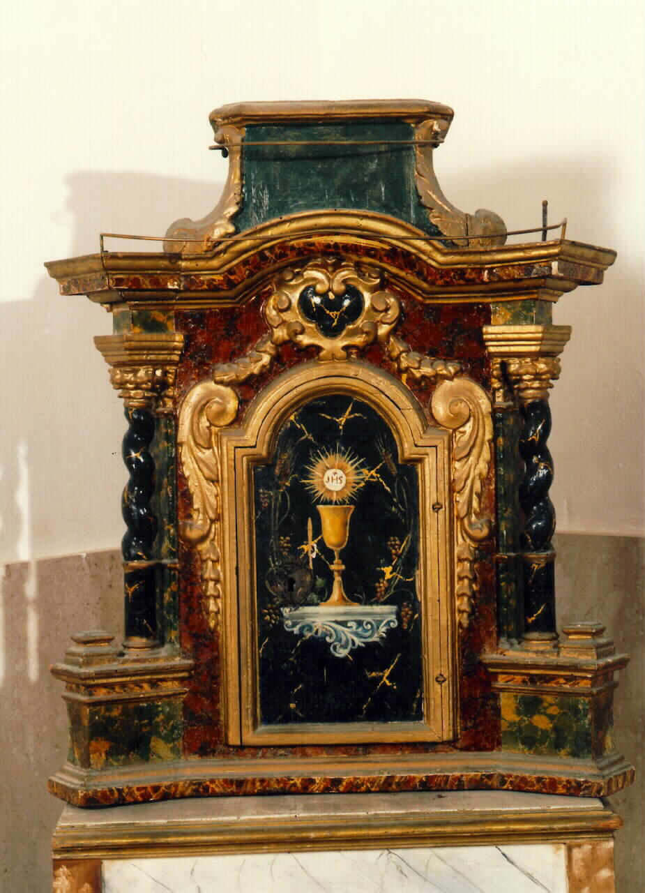 tabernacolo - a tempietto - produzione siciliana (Seconda metà sec. XVIII)