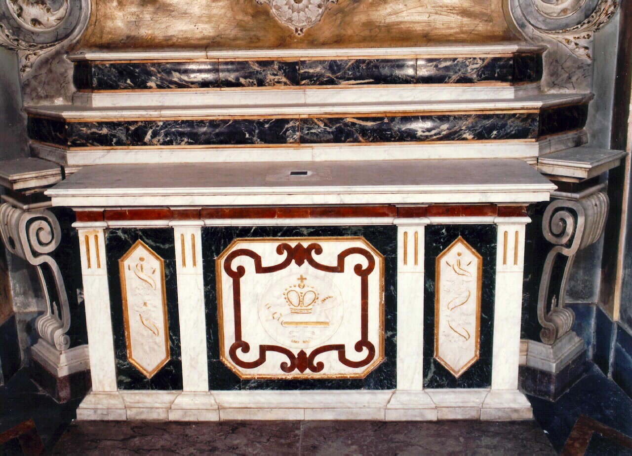 altare - a blocco - ambito siciliano (Seconda metà, primo quarto sec. XVIII, sec. XX)