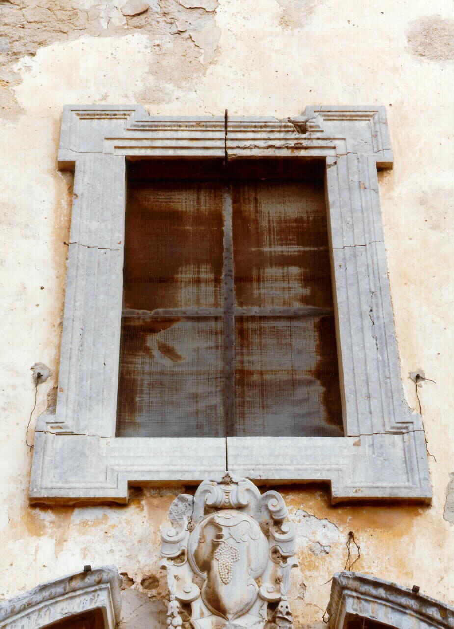 mostra di finestra, serie - ambito siciliano (sec. XVII)