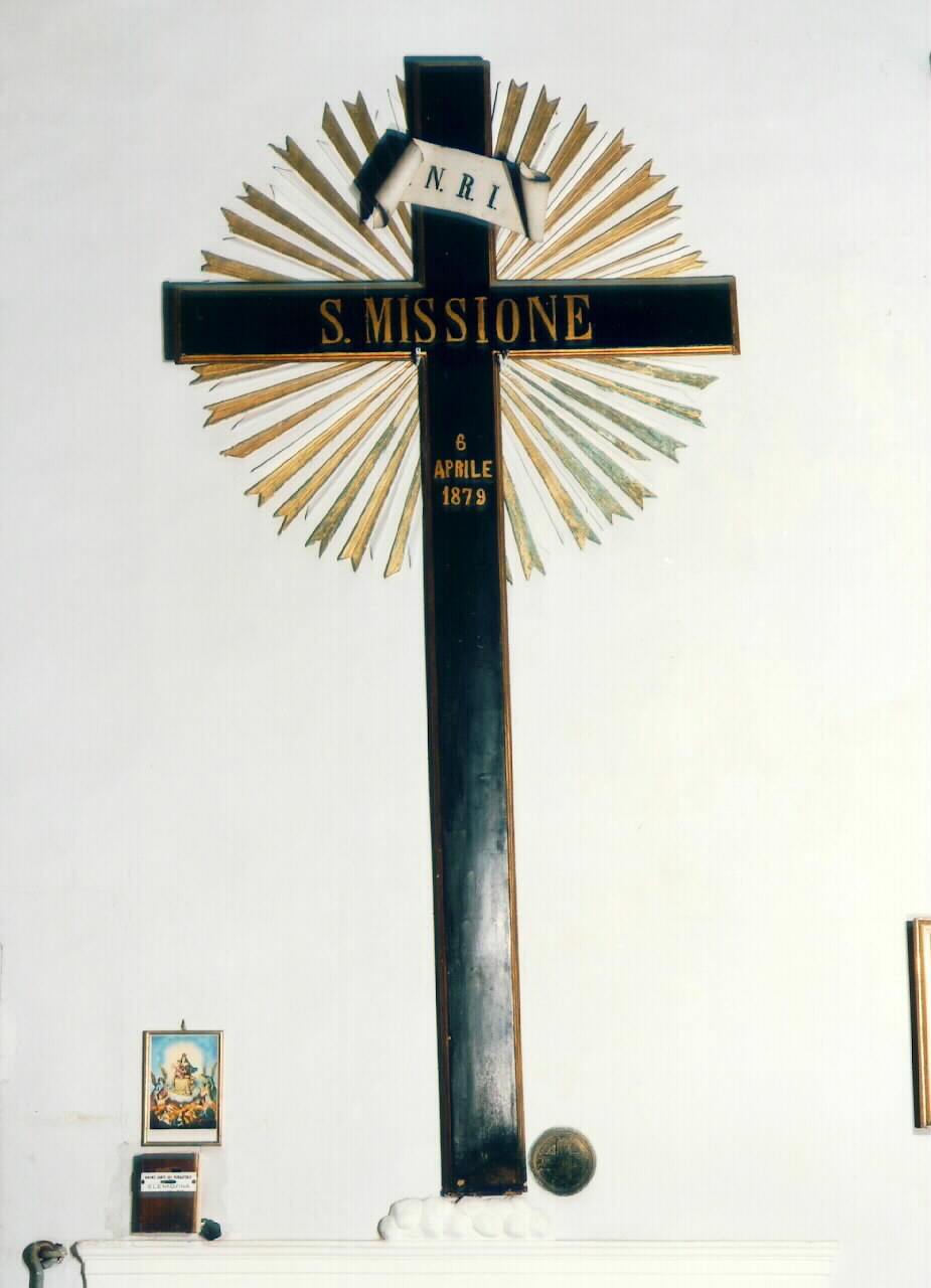 croce astile - produzione siciliana (sec. XIX)