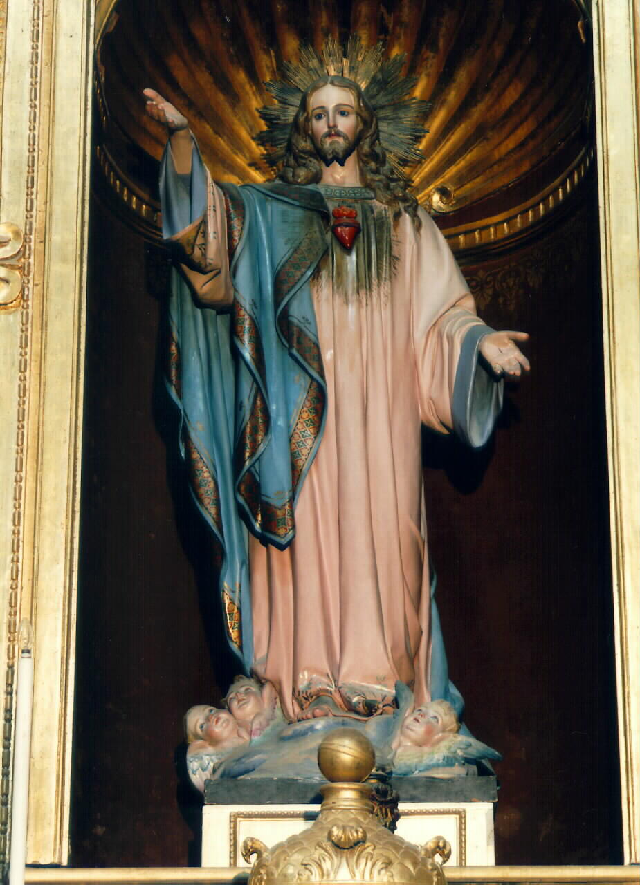 sacro cuore di Gesu' (statua) - ambito siciliano (primo quarto sec. XX)