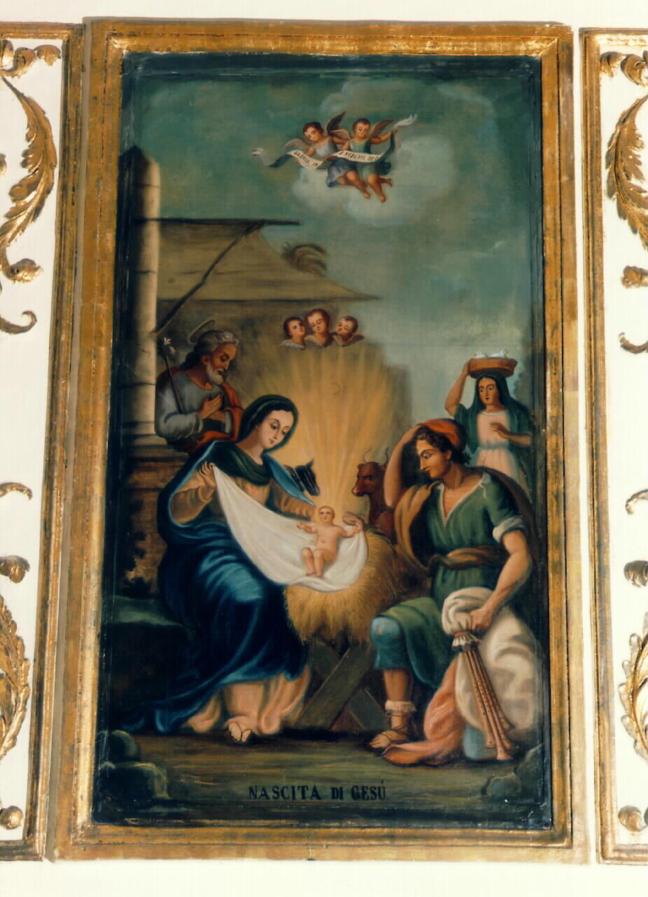 nativita' di Gesu' (dipinto) - ambito siciliano (Fine/inizio secc. XIX/ XX)